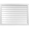 Ekena Millwork Vertical Surface Mount PVC Gable Vnt: Non-Functional, w/2"W x 1-1/2"H, Brickmould Frame, 40"W x 30"H GVPVE40X3002SN - alternate 1